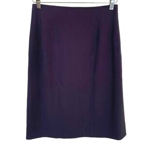 Max Mara Women Knee Skirt Minimalist Office Designer Purple Minimalist Size 4